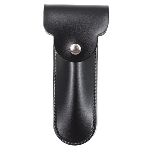 Magideal - Estuche De Maquinilla De Afeitar Para Hombre, Accesorios De Afeitado Para Afeitadora, Funda De Transporte Suave De Material Cuero Pu Portátil, Organizador De , Negro