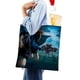 thumbnail image 4 of Merida, la Princesa Valiente Bolso de tela con estampado de lienzo para mujer, bolsa de compras reutilizable y estética, con cremallera interior, regalo para mujer,40*45cm., 4 of 6