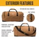 thumbnail image 2 of Bolsa de viaje Carhartt Classic 120 L Heavy-Duty Marrón, 2 of 6