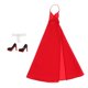thumbnail image 2 of 1/6 Sexy Vestido Sin Respaldo Ropa Interior Zapatos De Tacón Alto Para Juguetes Calientes Figura Rojo, 2 of 5