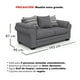 thumbnail image 3 of Sofá 3 Cuerpos XL Con Resorte Estructural Grandón Chenille Gris, 3 of 3