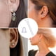 thumbnail image 2 of 100 pares de pendientes de plástico transparente, retenedores invisibles para pendientes, protectores de plástico transparente para la escuela, deportes, fabricación de joyas para mujeres y hombres., 2 of 5
