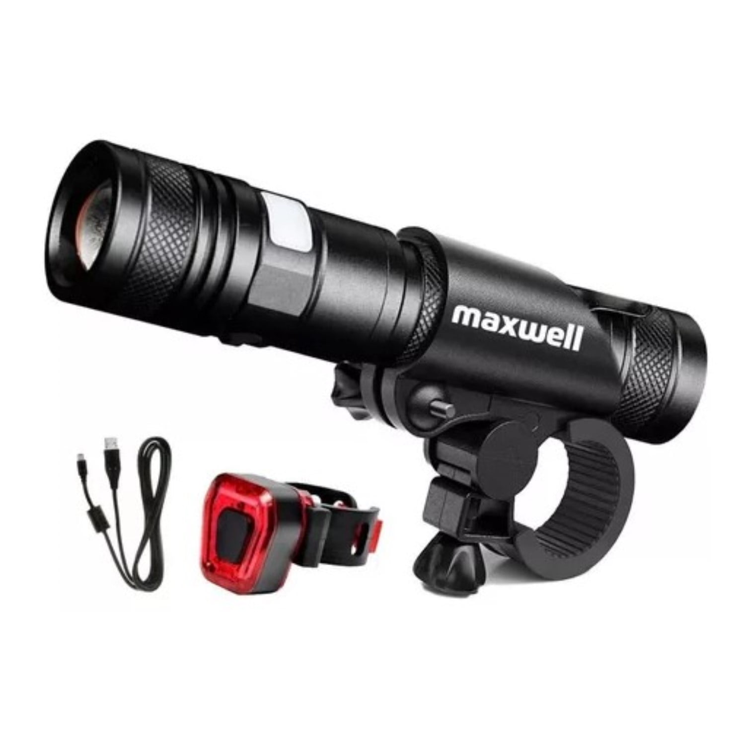 Genérico - Luz Bicicleta Set Delantera +trasera Usb Impermeable Maxwell