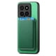 thumbnail image 2 of Funda de Cuero Magnética con Tarjetero para Xiaomi 14 Cubierta Delgada Verde, 2 of 5