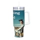 thumbnail image 2 of Breaking Bad Vaso aislado de acero inoxidable con asa, diseño temático, regalo para familia, amigos y fans; incluye pajita y encaja en el portavasos estándar, 40 oz, 2 of 6