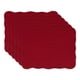 thumbnail image 1 of Juego de manteles individuales DII Quilted Farmhouse Collection Cranberry, 6 piezas, 1 of 7
