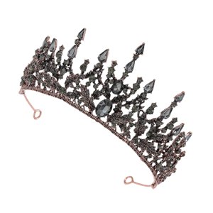 Ioensy - Novia Tiaras Coronas Boda Accesorios Para El Cabello Para Cosplay Party Prom Grey