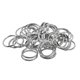 thumbnail image 4 of 50 piezas de hierro redondo de Split llaveros llaveros Loop joyas resultados 20 mm, 4 of 5