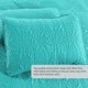 thumbnail image 3 of Juego de colcha Pure Bedding King/Cal King Aqua de microfibra, 3 piezas, 3 of 6