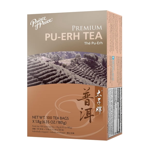 100 bolsitas de té Pu-erh Premium de Tea Prince Of Peace