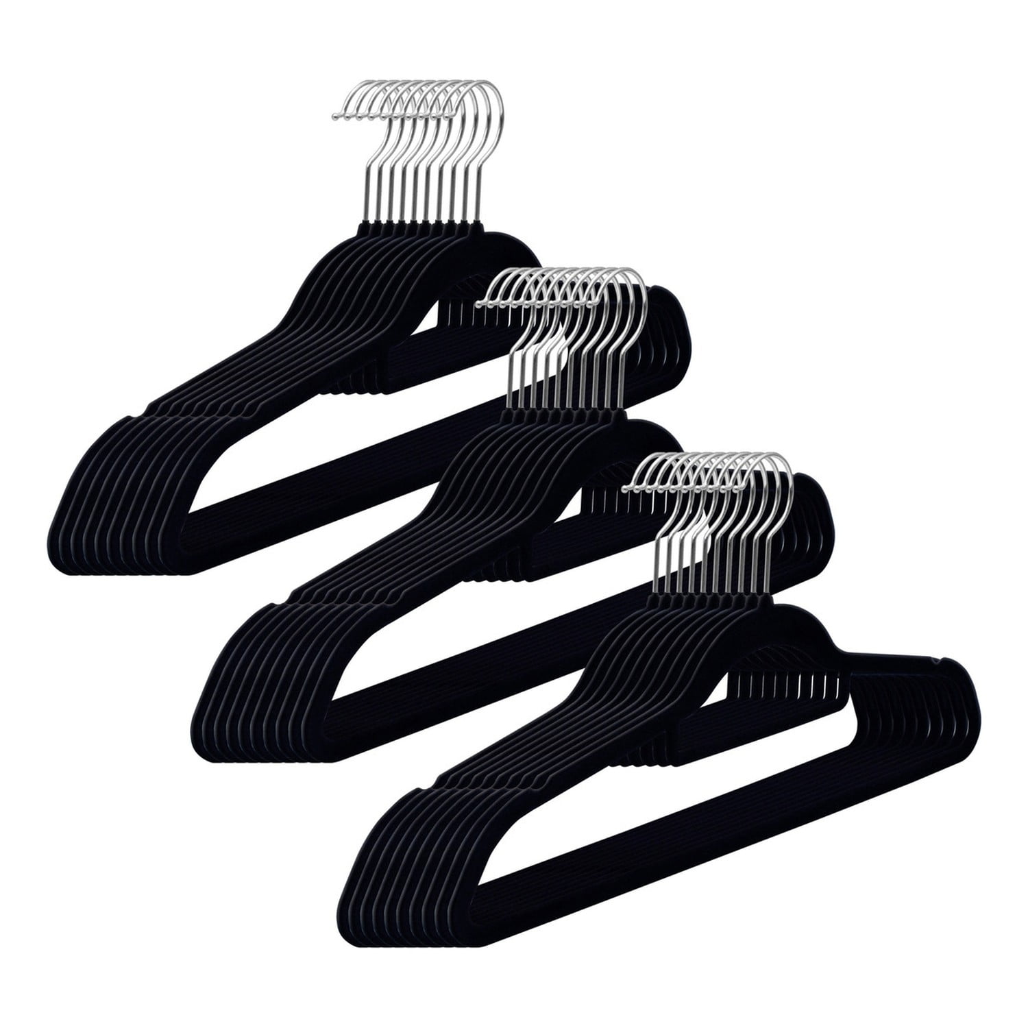 Genérico - Colgadores Ropa Antideslizantes Terciopelo 30 Unid