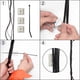 thumbnail image 4 of Soportes de cierre con cremallera XHF HS-101S negros, 100 unidades, 4 of 6