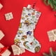 thumbnail image 4 of Rainbow Brite Tema: Calcetines de Navidad, fino lino blanco para colgar en escaleras y chimenea, decoración navideña para el hogar, regalo de Navidad. 45cm × 32cm, 4 of 5