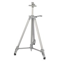 Bothyi - Caballete De Lienzo De Pintura Ajustable Soporte De Exhibición De Boceto De Trípode De Aluminio Gris