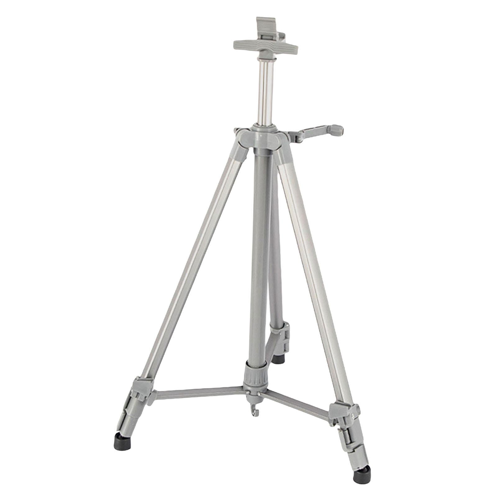 Bothyi - Caballete De Lienzo De Pintura Ajustable Soporte De Exhibición De Boceto De Trípode De Aluminio Gris