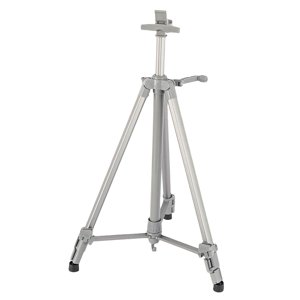 Bothyi - Caballete De Lienzo De Pintura Ajustable Soporte De Exhibición De Boceto De Trípode De Aluminio Gris