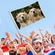 thumbnail image 4 of Golden Retriever Bandera impresa con temática, regalo perfecto para fanáticos, amigos y familiares, y adecuada para actividades al aire libre e interiores, decoraciones de fiesta. 120*180CM, 4 of 6