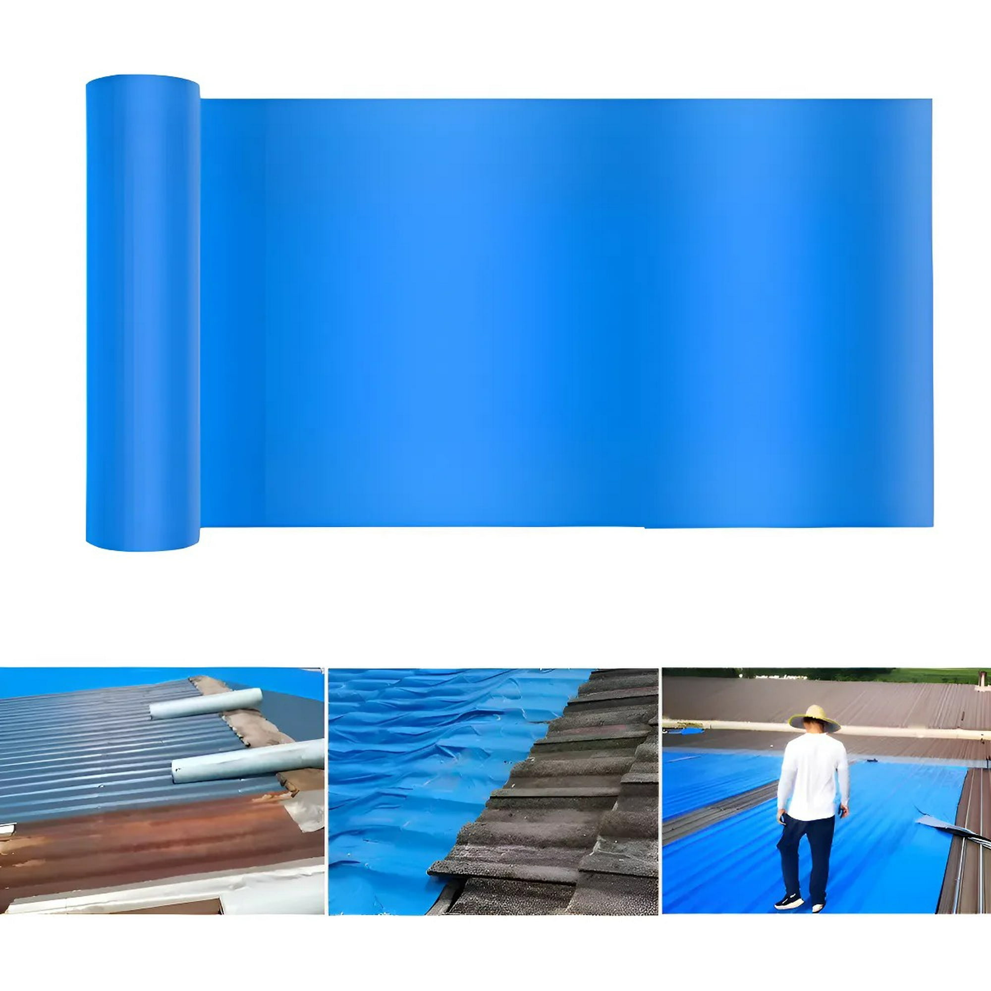 Genérica - 10mts Cinta Sellador Adhesivo Techo Gotera Impermeable 30cm X 10m Cinta Impermeable Para Techos De Fábrica