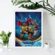 thumbnail image 4 of Transformers: EarthSpark Kits de Pintura de Diamantes para Adultos 5D DIY Diamond Art Kits Full Drill Diamond Dots para Regalo Decoración de Pared y Relajación Artes de Gemas 30*40cm, 4 of 6