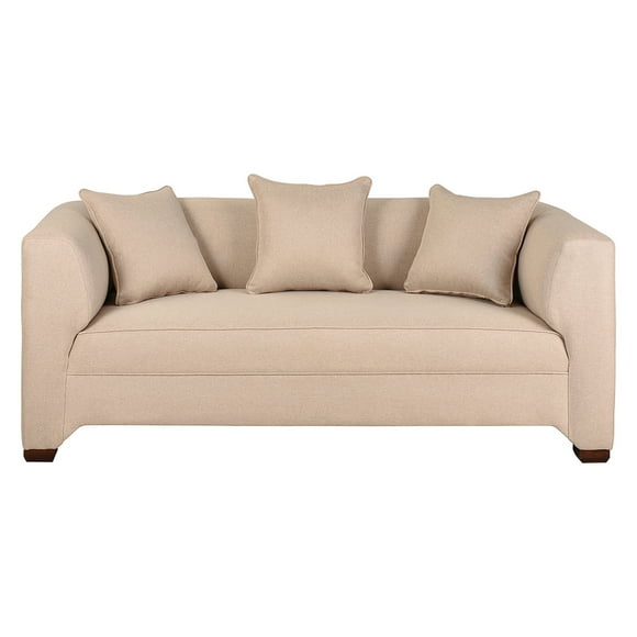 Sofá 3 Cuerpos Metropolitan Tela Beige