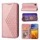 thumbnail image 3 of Funda Flip FOXDOCK para iPhone XR , Estilo Billetera con Diseño Rombo, Correa de Mano y Soporte, Uso Diario, 3 of 5