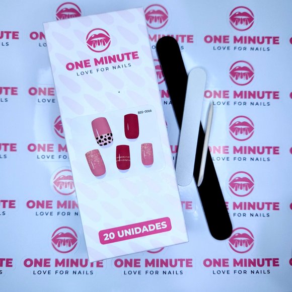 Uñas gel semicuradas Diseño 066