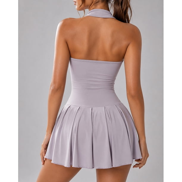 Vestido Deportivo Para Mujer Enterizo Falda Short Plisada