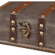 thumbnail image 3 of Cofre del tesoro, caja de dinero, antiguo organizador de joyas hecho a mano, cofre del tesoro, caja de almacenamiento para recuerdos, regalo, juguete, dinero para adultos, 3 of 7