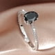 thumbnail image 1 of Elegant Black Zircon Wedding Ring for Women - Perfect for Engagement and Bridal Jewelry, 1 of 5