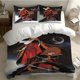 thumbnail image 1 of 3pcs Galaxy Express 999 Starry Sky Illustration Digital Print Bedding Set 100% Polyester Light Beige-Friendly Fabric, 1 of 1