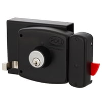 Cerradura Sobreponer Poli Bandera Con Caja Reja