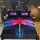 thumbnail image 1 of Mandala Dragonfly Quilt Duvet Cover Set Bedroom Decor Bed Linen Queen3-Piece Bedding Set, 1 of 5