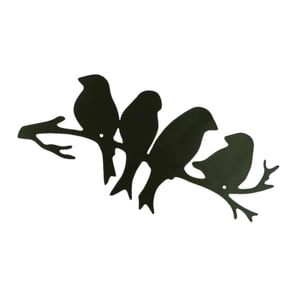 Bothyi - Pájaros En La Rama Metal Pared Arte Adornos Estéticos Para Dormitorio Fiestas Café