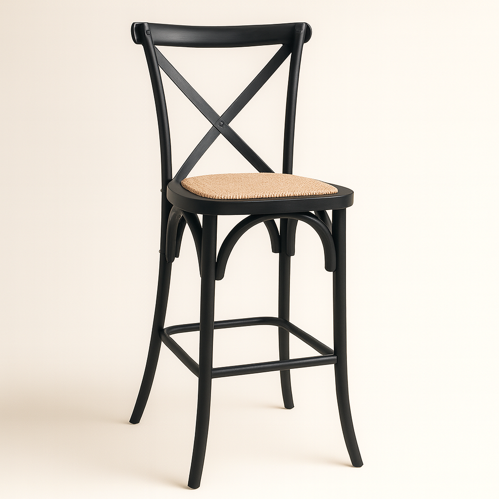 Oh! Mi Hogar ® - Taburete Crossback 66Cm De Madera