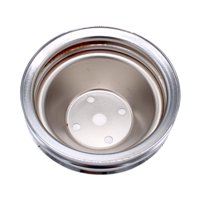 Ioensy - Polea Larga Para Bomba De Agua Plateada De Alto Rendimiento Compatible Con Chevy 283