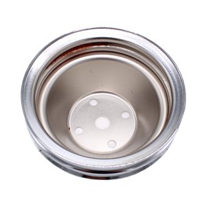 Ioensy - Polea Larga Para Bomba De Agua Plateada De Alto Rendimiento Compatible Con Chevy 283