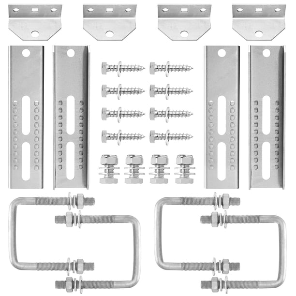 Soportes de cama Racewill Pack de 4, 25 cm, Tornillo en U de 1/2" para remolque de barco