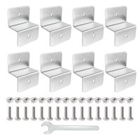 Magideal - Juego De Soportes Ligeros 8X Para Instalación De Techo De Panel Solar, Montaje De Pared De Construcción De Hardware De Soporte Para Cabinas De