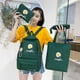 thumbnail image 3 of 4pcs/Set Preppy Style Daisy Print Backpacks Canvas School Rucksack Teenager Girls Travel Mochila Shoulder Bags Students Clutches, 3 of 3