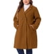 thumbnail image 4 of Abrigos largos de mujer talla grande Agnes Orinda con solapa con muescas, abrigo de invierno de doble botonadura con bolsillos 3X marrón, 4 of 6