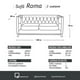 thumbnail image 4 of Sofa Roma 2 C Tela Velvet Burdeo, 4 of 6