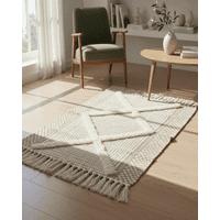 Myl Hogar - Pack De 2 Alfombra De Lino Bajada De Cama Estilo Boho Medida 60 Cm X 90 Cm
