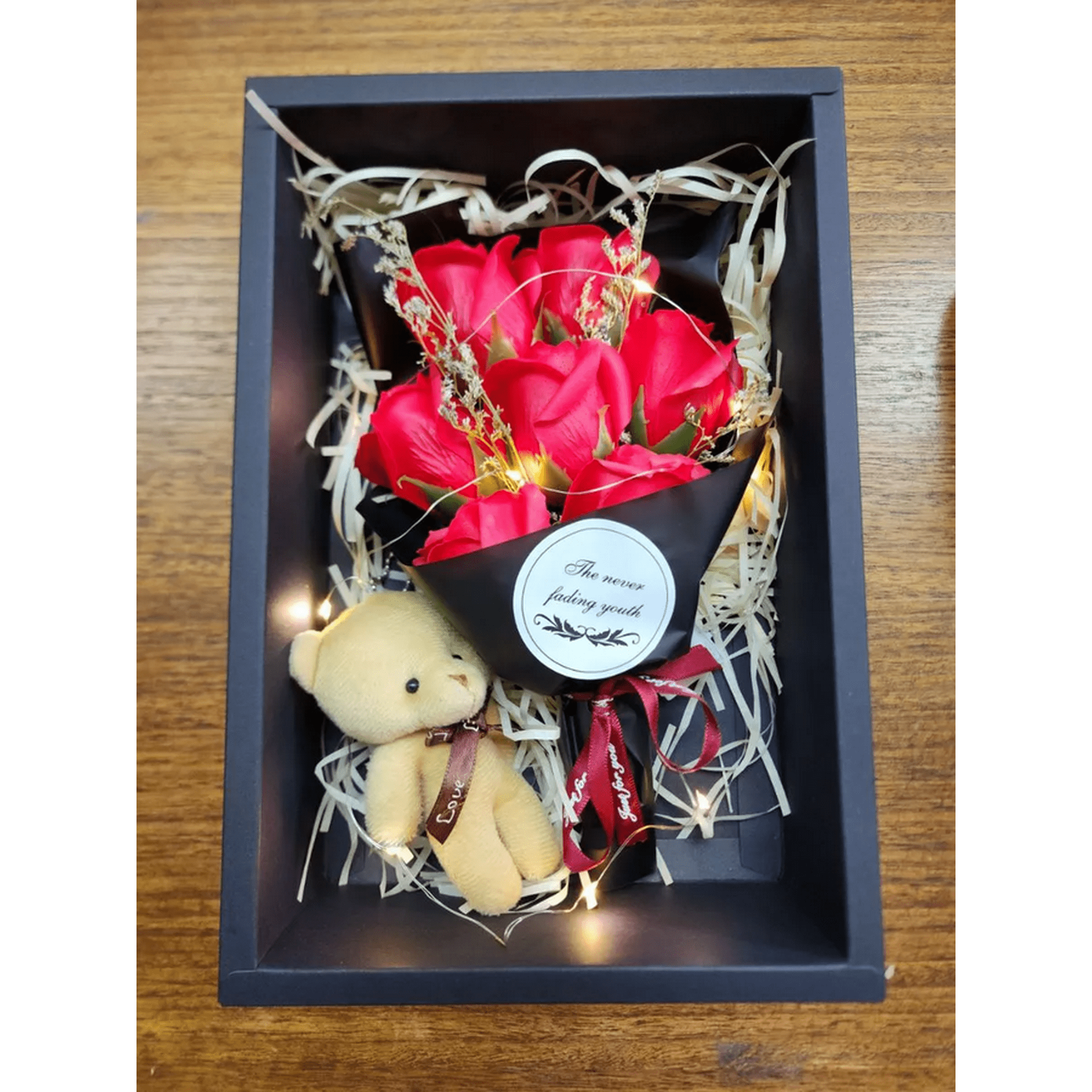 Genérico - Caja Rosas Led Regalo San Valentín