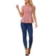 thumbnail image 2 of INSPIRE CHIC Conjunto Blusas Peplum para Mujer con Mangas Cortas, Cuello Redondo y Color Sólido M Rosa Empolvado, 2 of 6