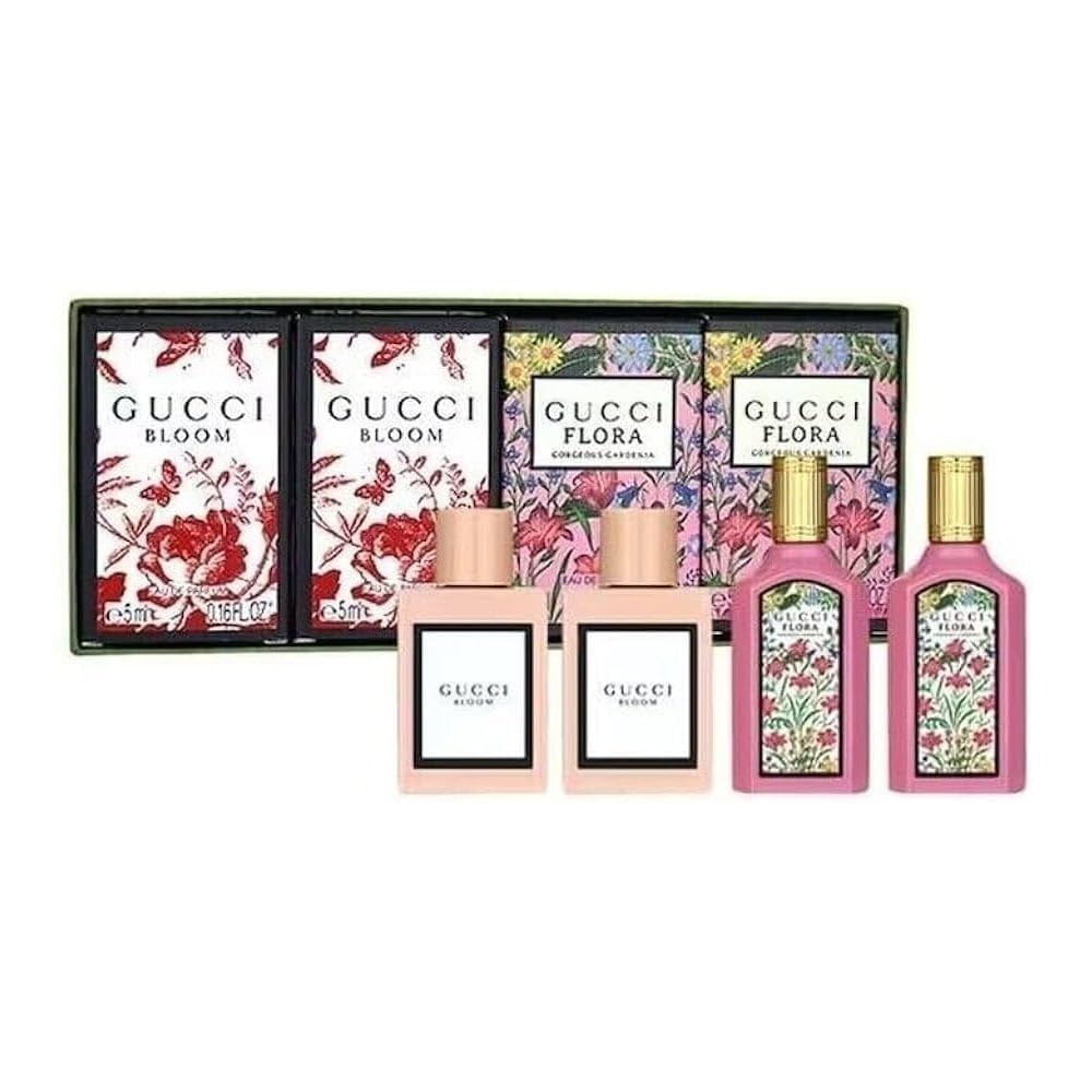 Miniset De Regalo Perfume Gucci Variety Para Mujer 4 Piezas Edp 5 Ml