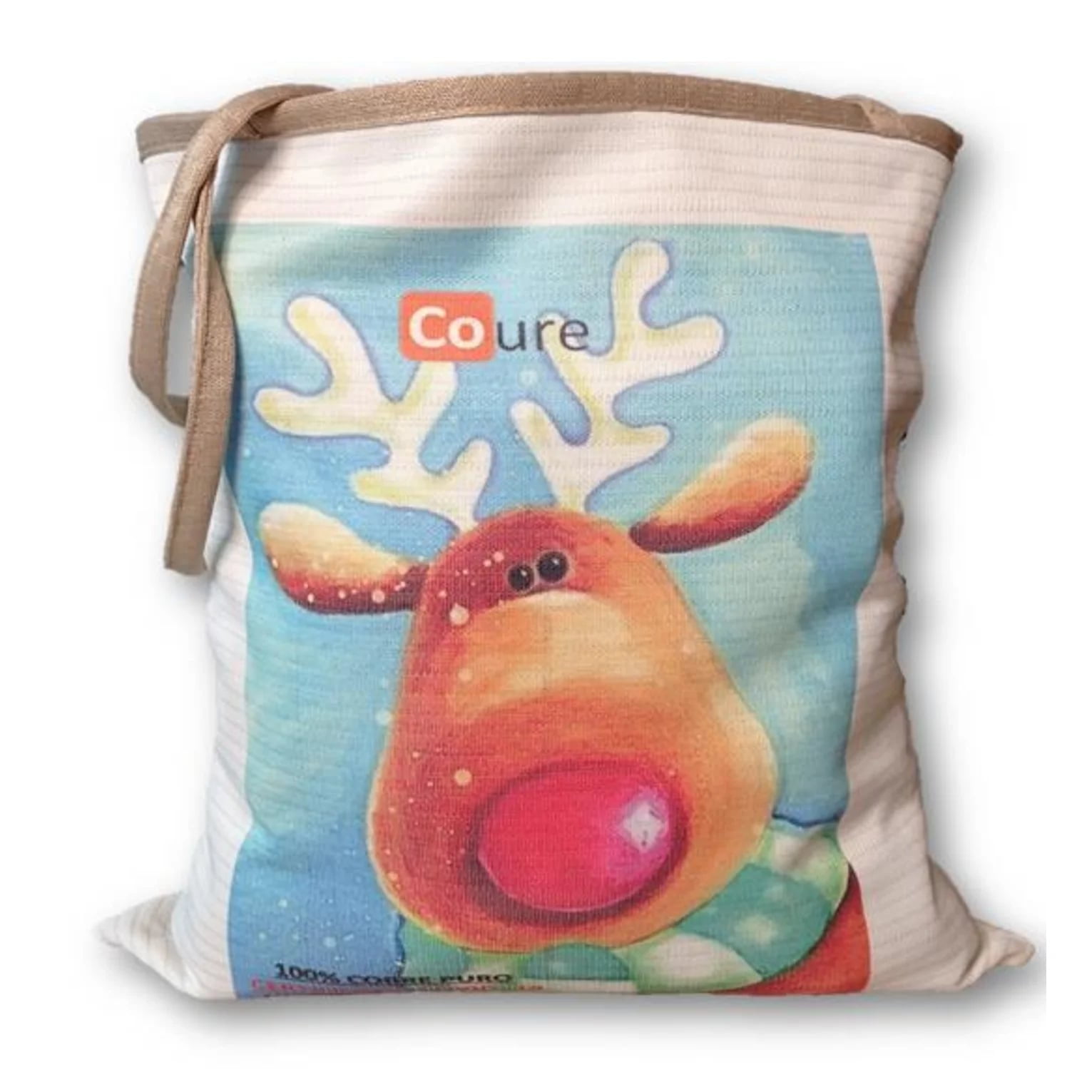 Dcobre - Bolso Navidad En Cobre Reno Nariz Roja