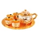 thumbnail image 1 of Juego De Teteras De Estilo Chino Juego De Tazas De Té De Aleación De Zinc Juego De Té Beber Café Té Oro Blanco, 1 of 5