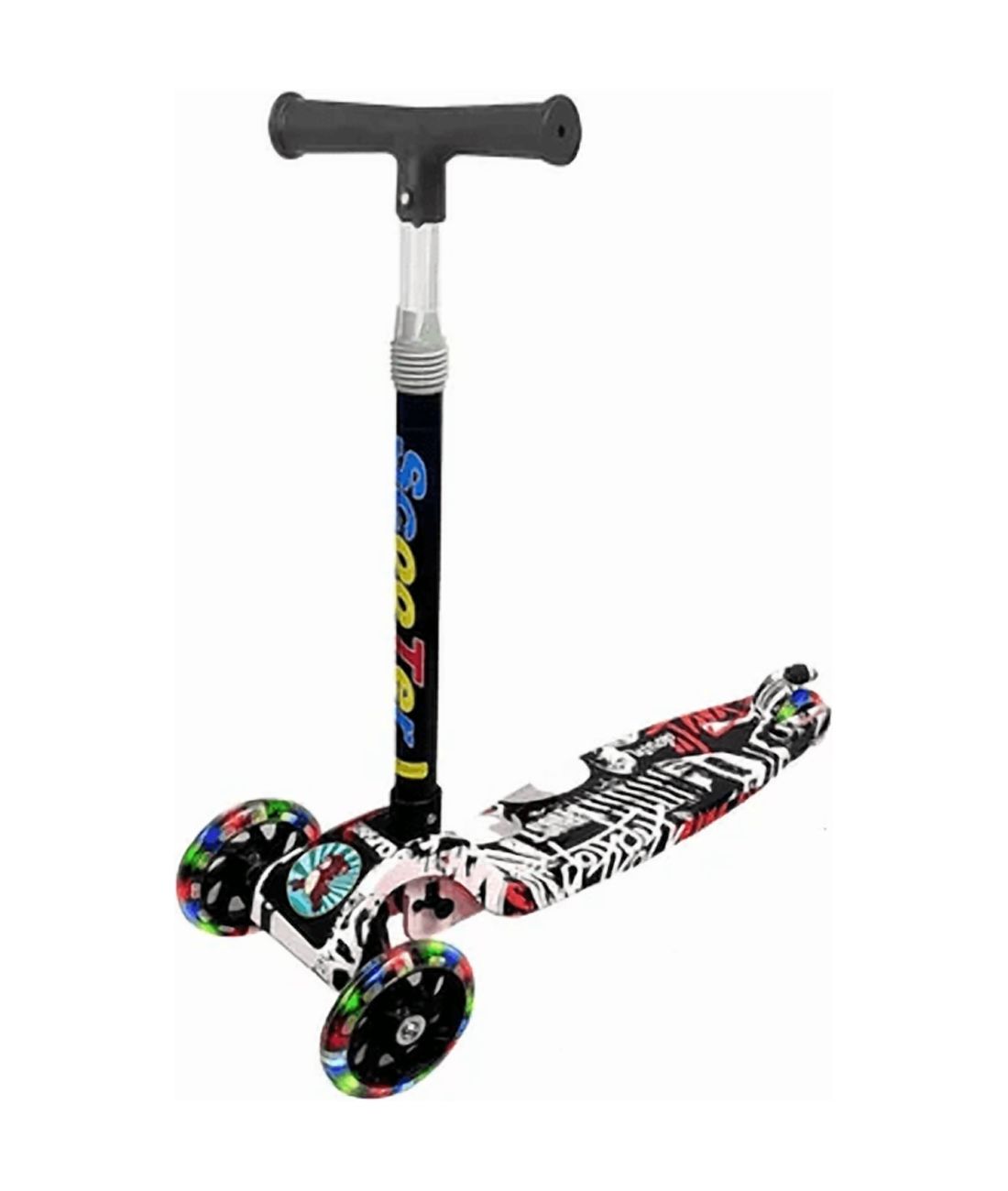 Genérico - Monopatin Scooter Ruedas Luz Led Multicolor