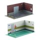thumbnail image 4 of 2 Piezas 1:32 Estacionamiento Modelo Coche Diecast Garaje Para Diorama Estilo B, 4 of 5