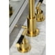thumbnail image 3 of Grifo Kingston Brass Kaiser FSC8953CKL de instalación amplia en latón cepillado, 3 of 5